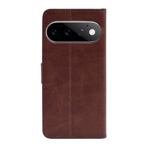 Rixus Bookcase For Google Pixel 11 Pro Brown
