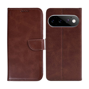 Rixus Bookcase For Google Pixel 11 Pro Brown