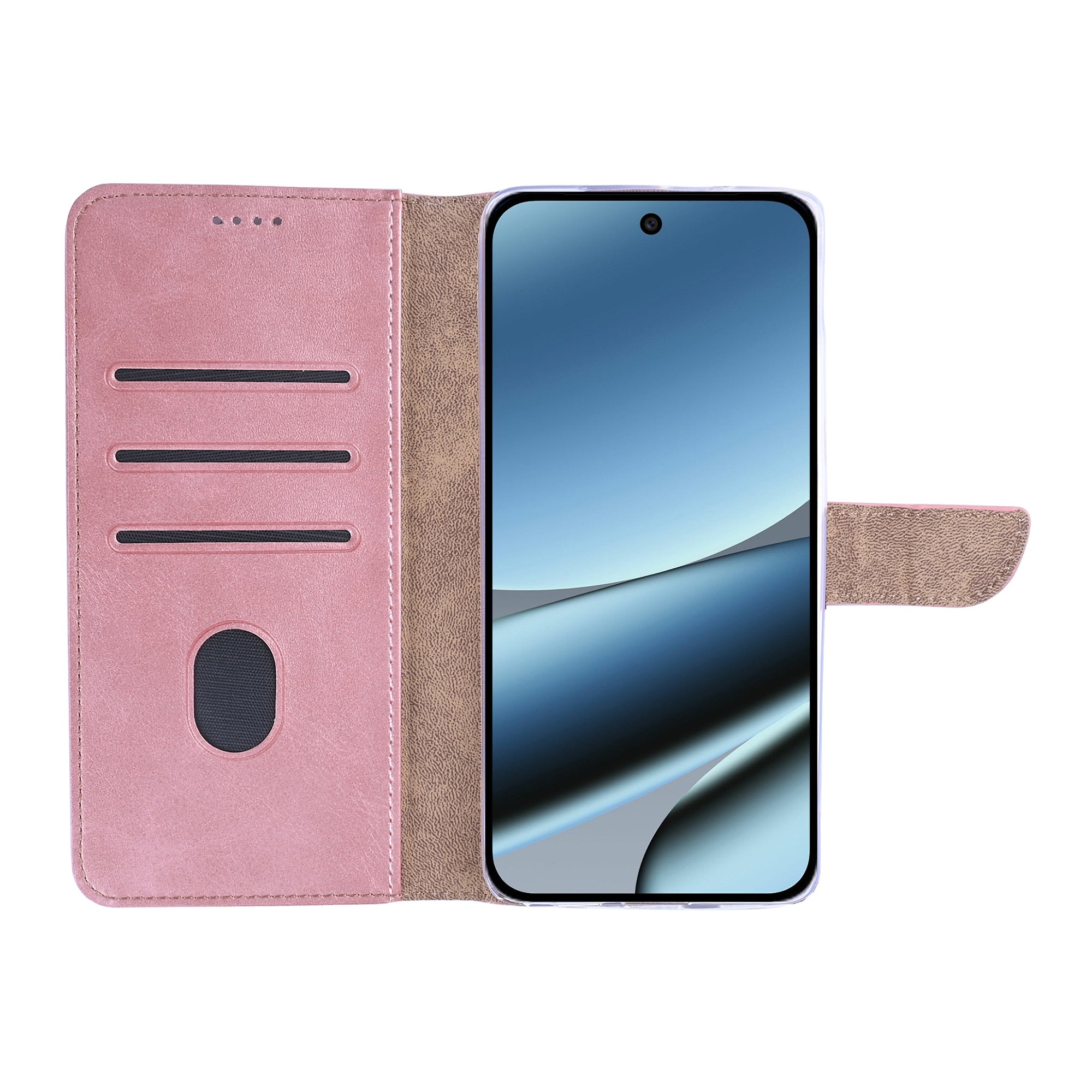 Rixus Bookcase For Google Pixel 11 Pro Pink