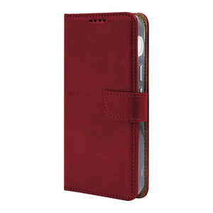 Rixus Bookcase For Google Pixel 11 Pro Dark Red