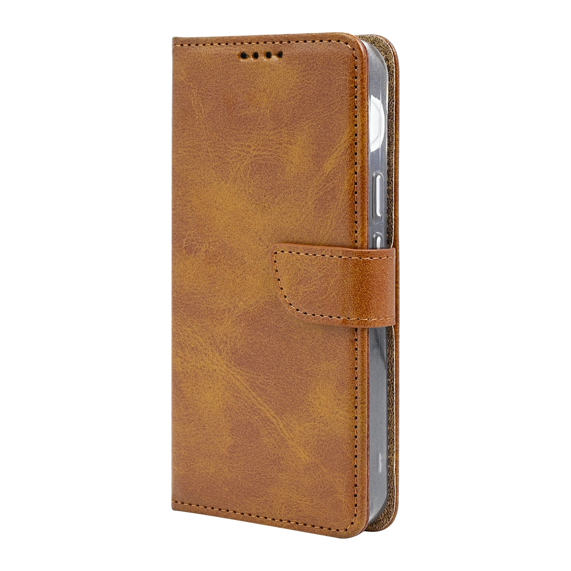 Rixus Bookcase For Google Pixel 11 Pro Light Brown