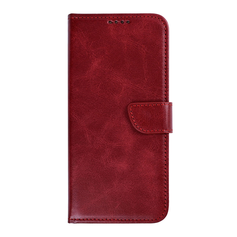 Rixus Bookcase For Google Pixel 11 Pro XL Dark Red