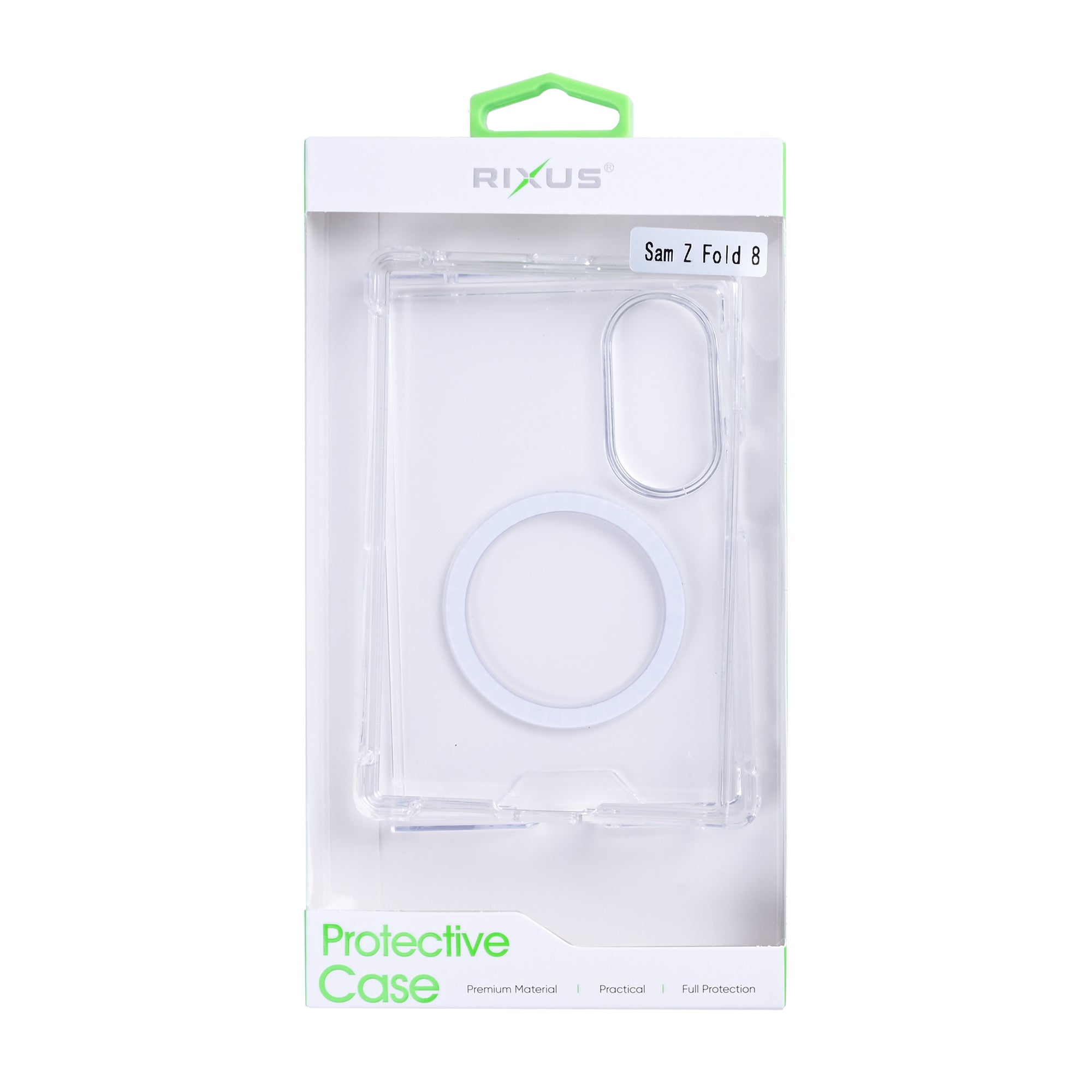 Rixus Anti-Burst Case With MagSafe Compatible For Samsung Galaxy Z Fold8 Transparent