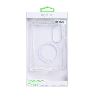 Rixus Anti-Burst Case With MagSafe Compatible For Samsung Galaxy Z Fold8 Transparent