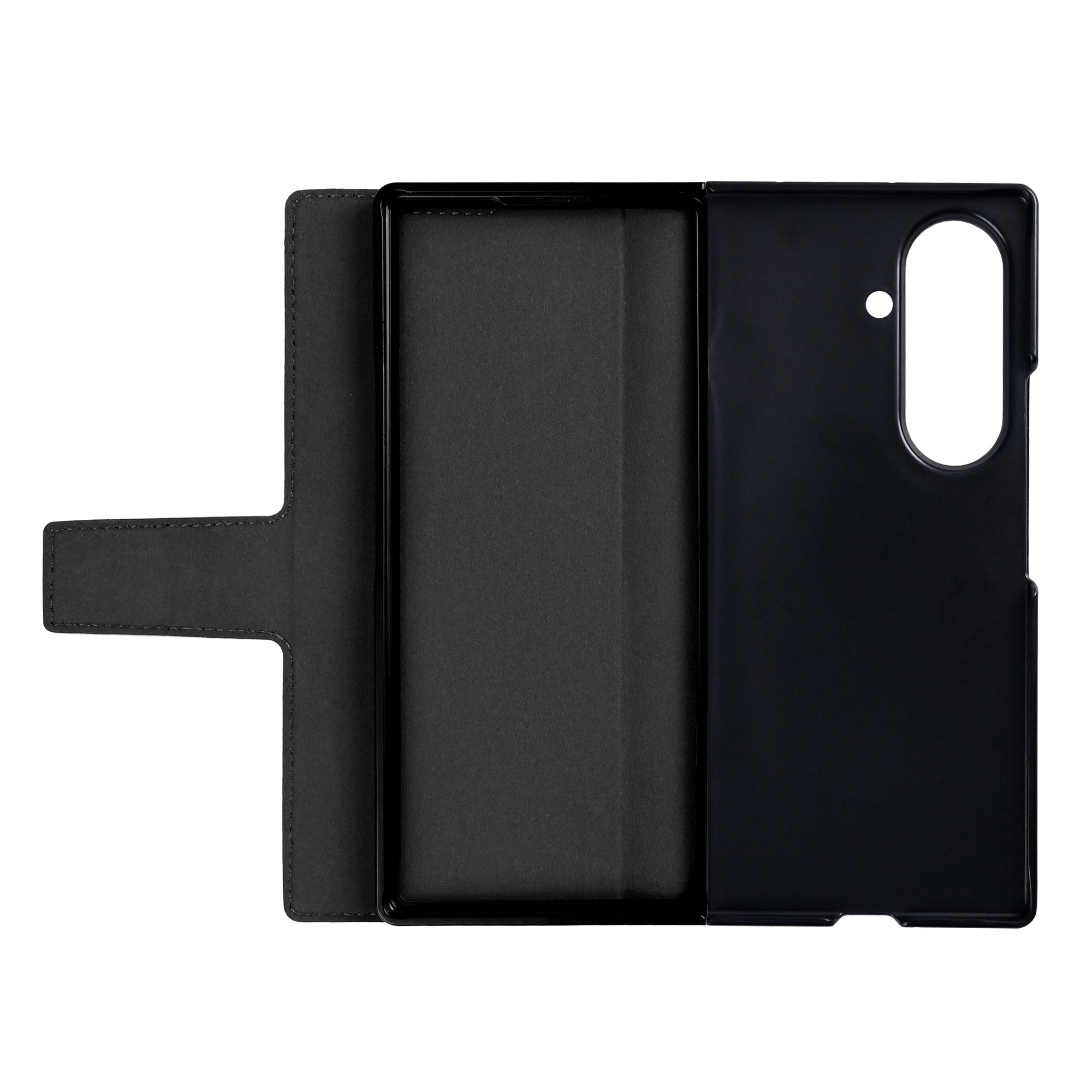 Rixus Wallet Case With Pen Holder For Samsung Galaxy Z Fold8 Ultra Black