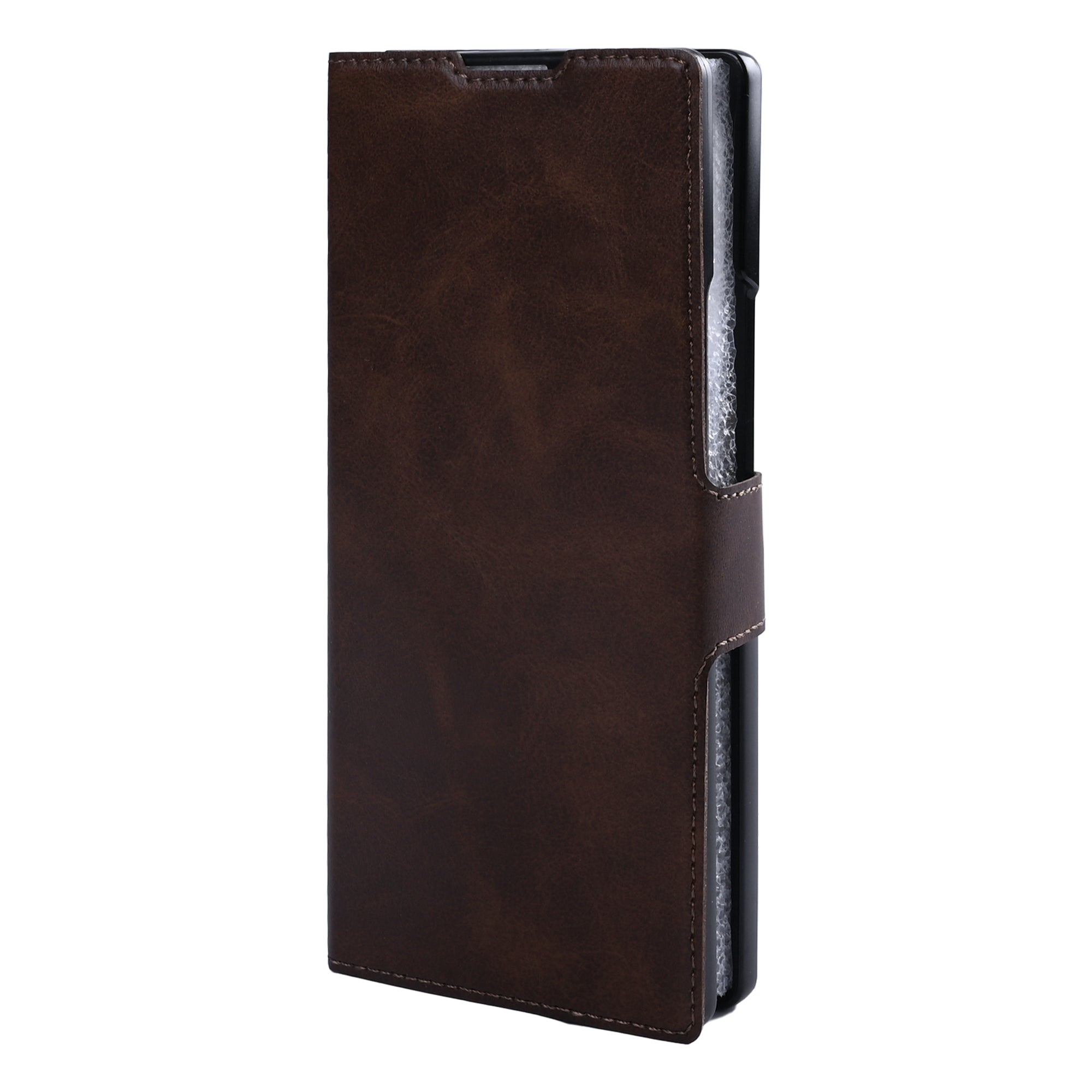 Rixus Wallet Case With Pen Holder For Samsung Galaxy Z Fold8 Ultra Brown