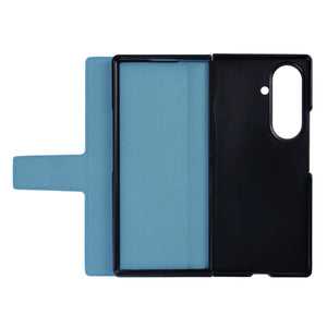 Rixus Wallet Case With Pen Holder For Samsung Galaxy Z Fold8 Ultra Sierra Blue