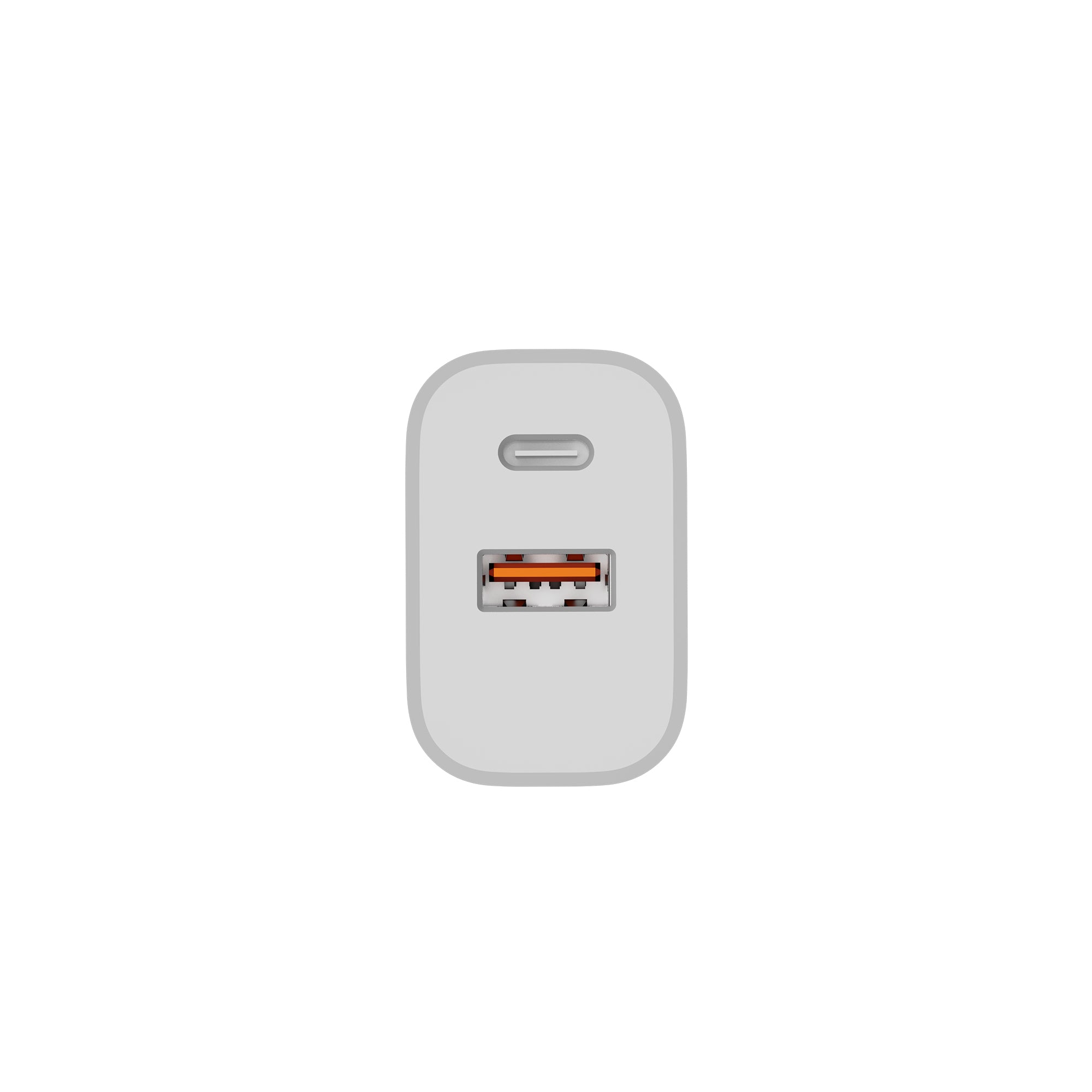 Fast Charging Adapter CH30AC USB-A And USB-C Dual Ports 30W White Retail Box
