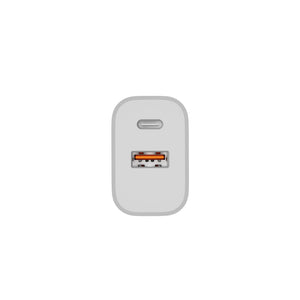 Fast Charging Adapter CH30AC USB-A And USB-C Dual Ports 30W White Retail Box