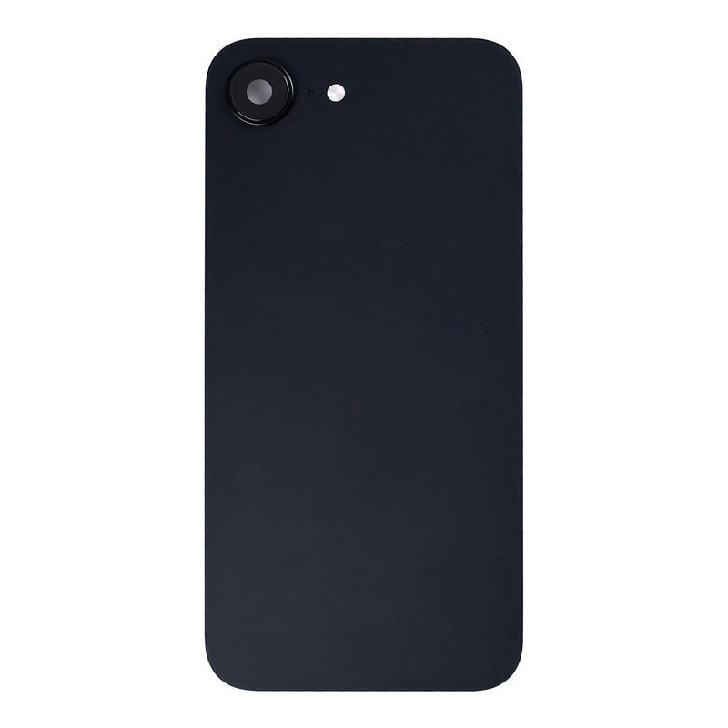 For Apple iPhone 16e Back Glass With NFC, Enlarged Camera Frame Black Pulled