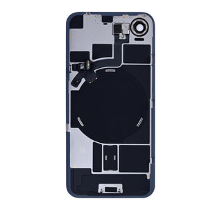 For Apple iPhone 17e Back Glass With NFC, Enlarged Camera Frame Soft Pink Pulled