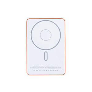 For Apple iPhone Ultra Thin Battery Pack Magnetic Charging 15W 5000mAh Orange