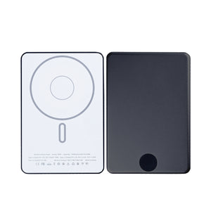 For Apple iPhone 12, 13, 14, 15, 16, 17 Series Ultra Thin Battery Pack Magnetic Charging 15W 5000mAh Black
