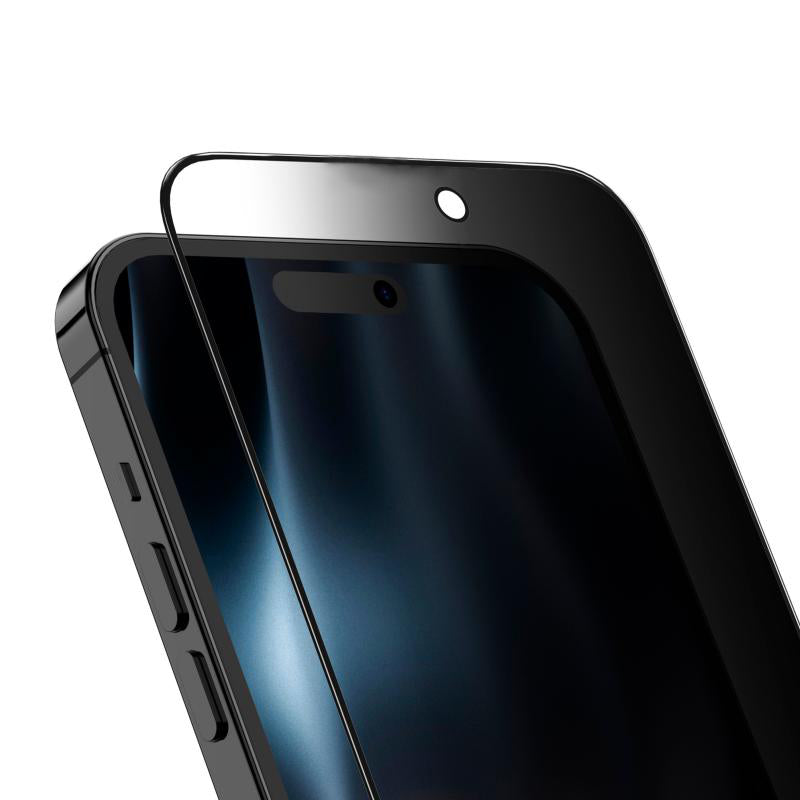 Rixus Privacy Full Curved Edge Tempered Glass For Apple iPhone 18 Pro (10-Pack)