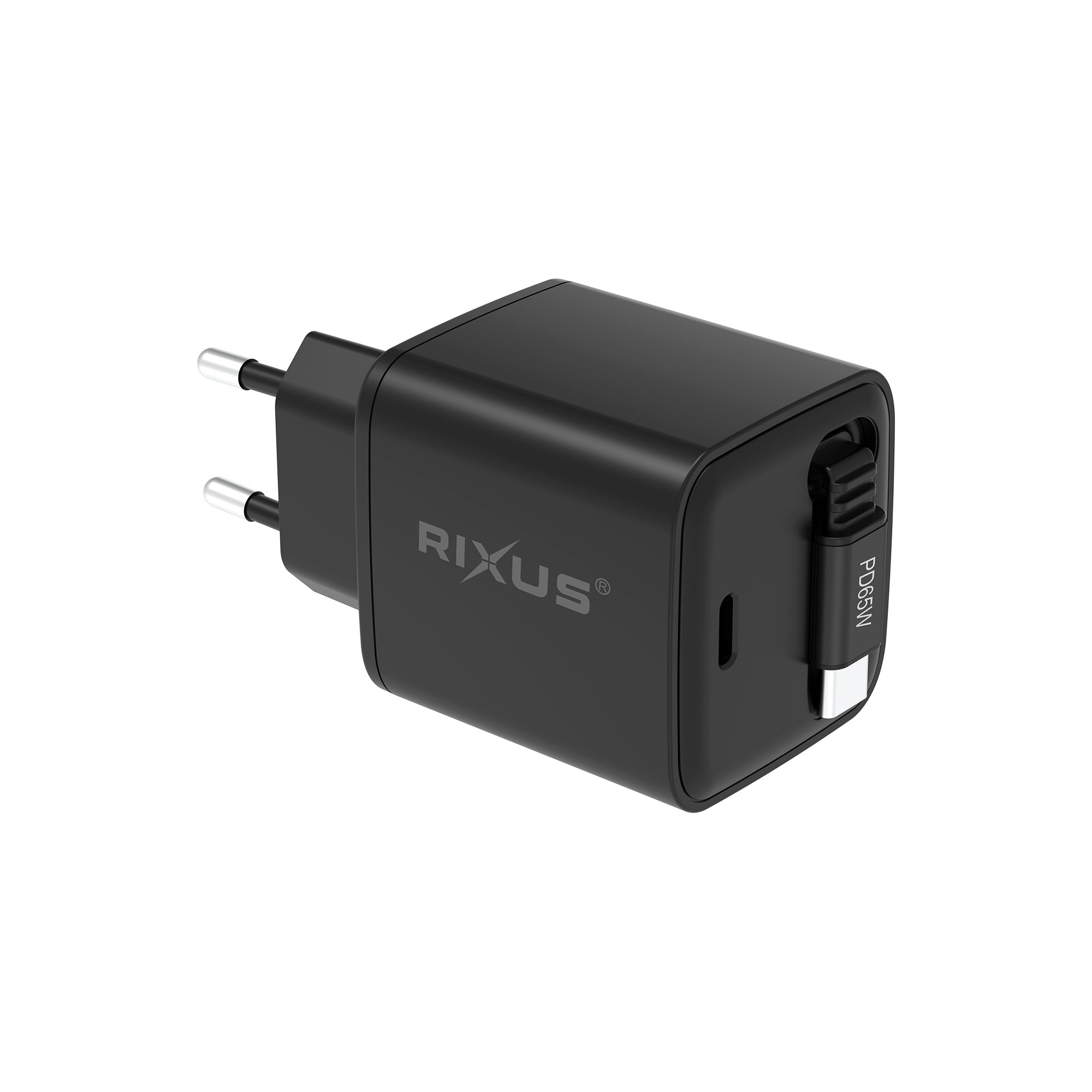 Rixus RXHC10 Charger With Retractable Cable 65W