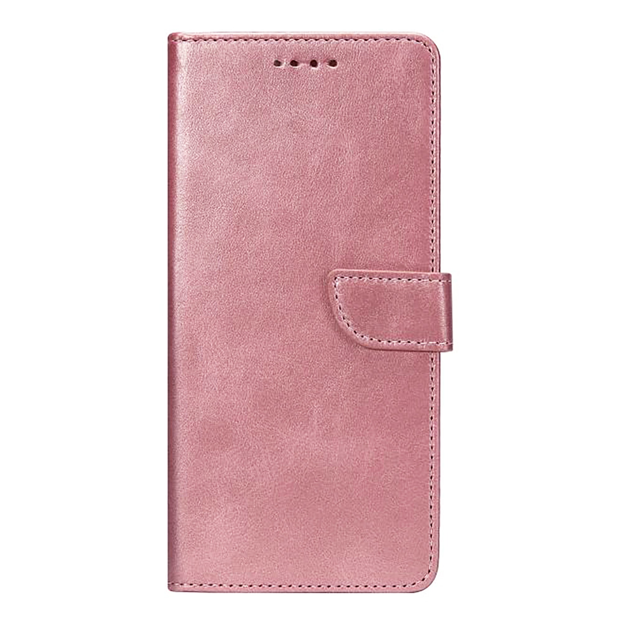 Rixus Bookcase For Apple iPhone 17 Pro, 18 Pro Pink