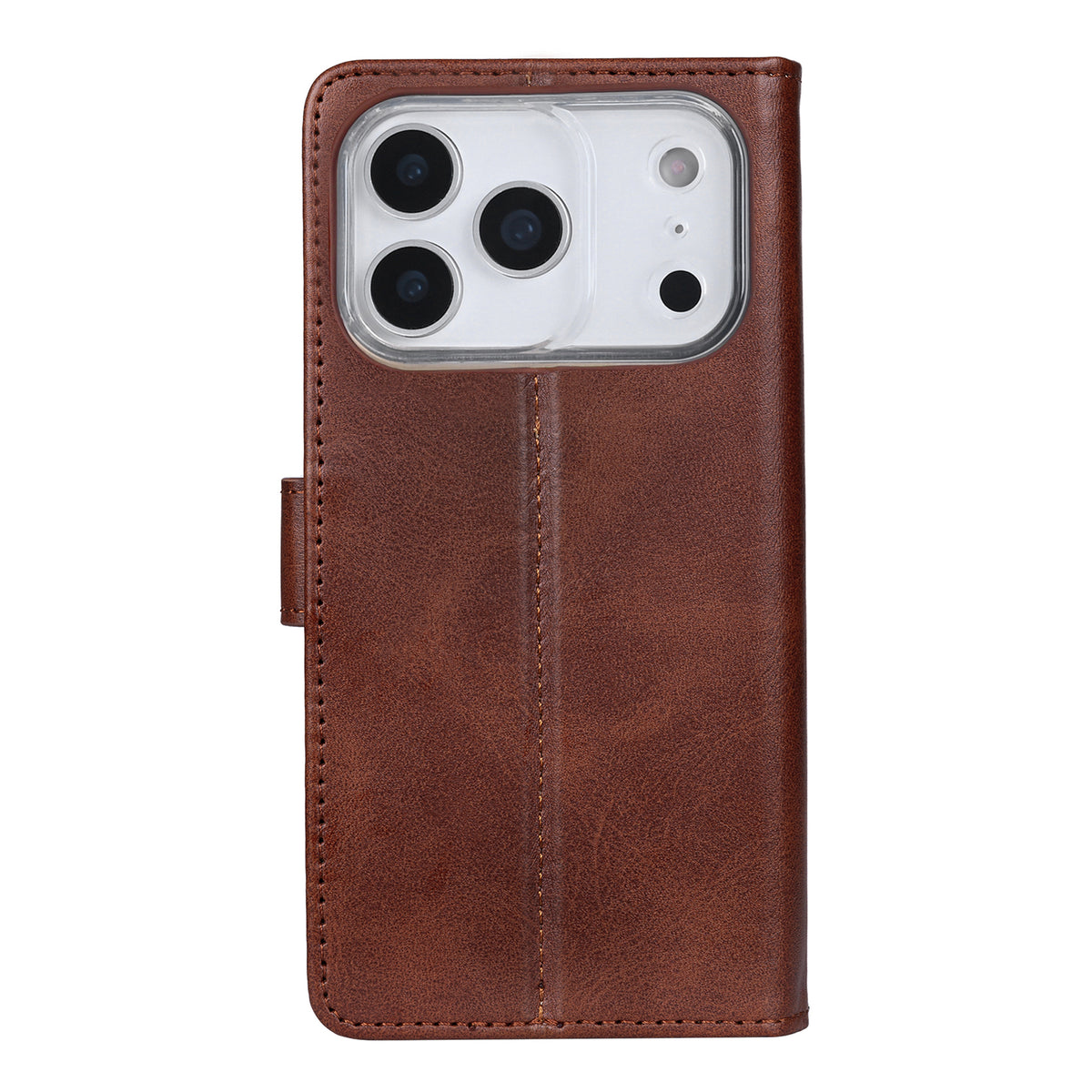 Rixus Bookcase For Apple iPhone 17 Pro, 18 Pro Brown