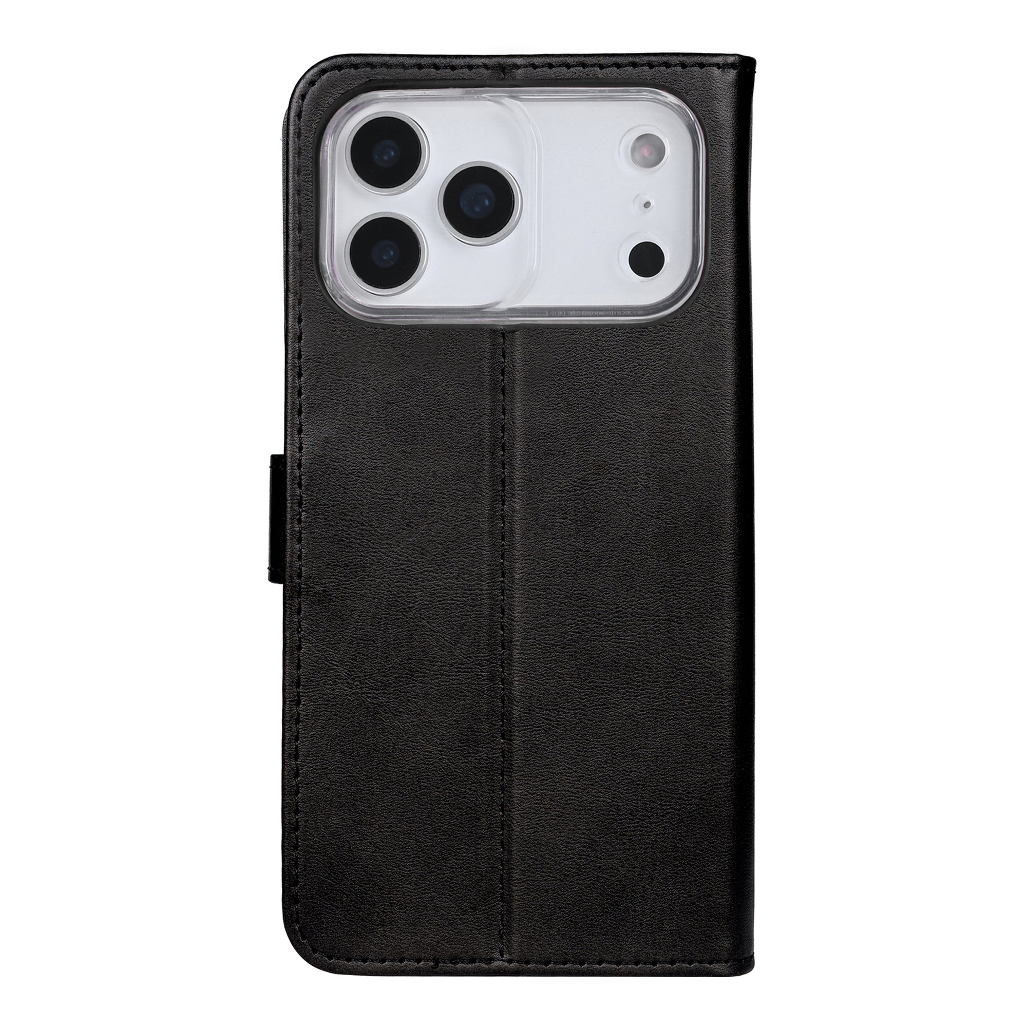 Rixus Bookcase For Apple iPhone 17 Pro Max, 18 Pro Max Black