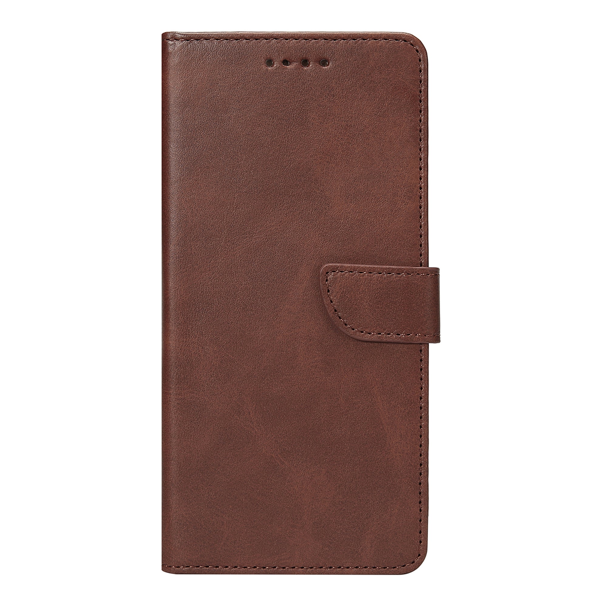 Rixus Bookcase For Apple iPhone 17 Pro Max, 18 Pro Max Brown