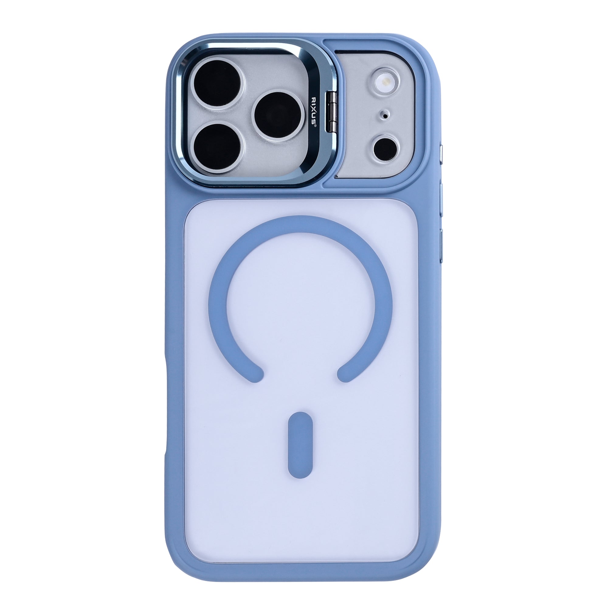 Rixus Classic 03 Case With MagSafe Compatible For Apple iPhone 17 Pro, 18 Pro Light Blue