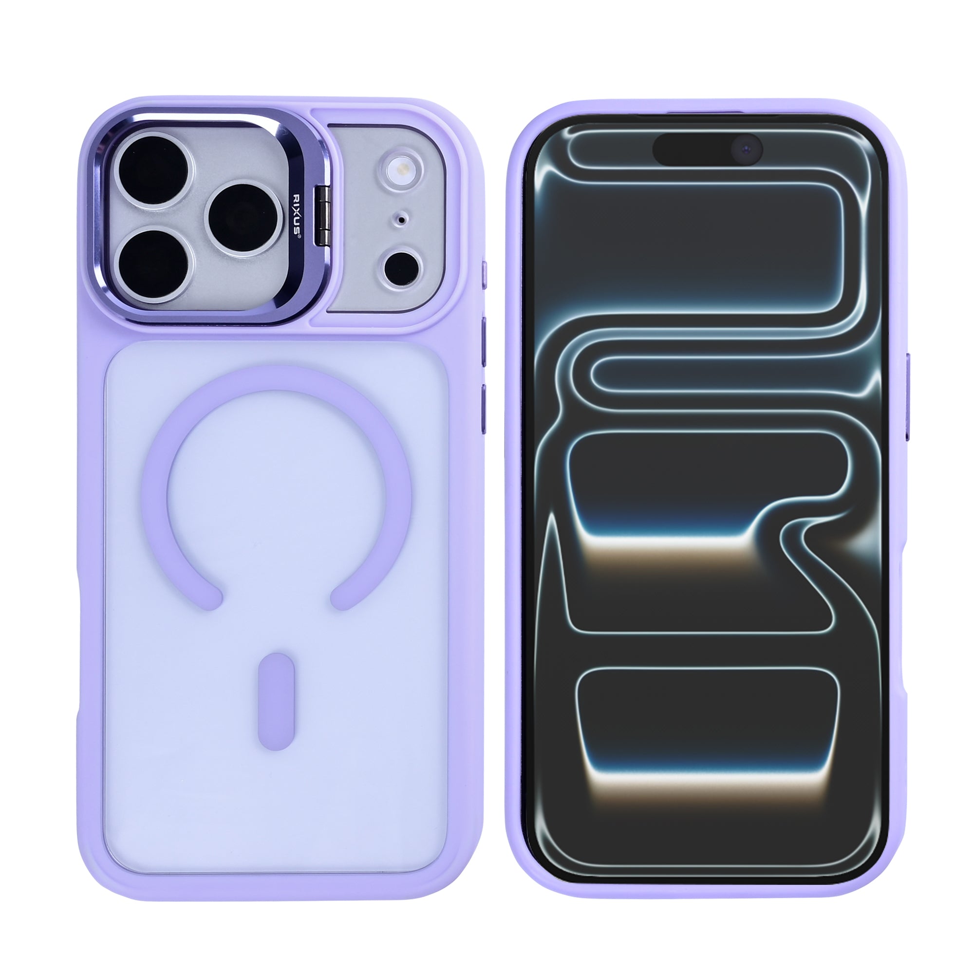 Rixus Classic 03 Case With MagSafe Compatible For Apple iPhone 17 Pro, 18 Pro Light Purple