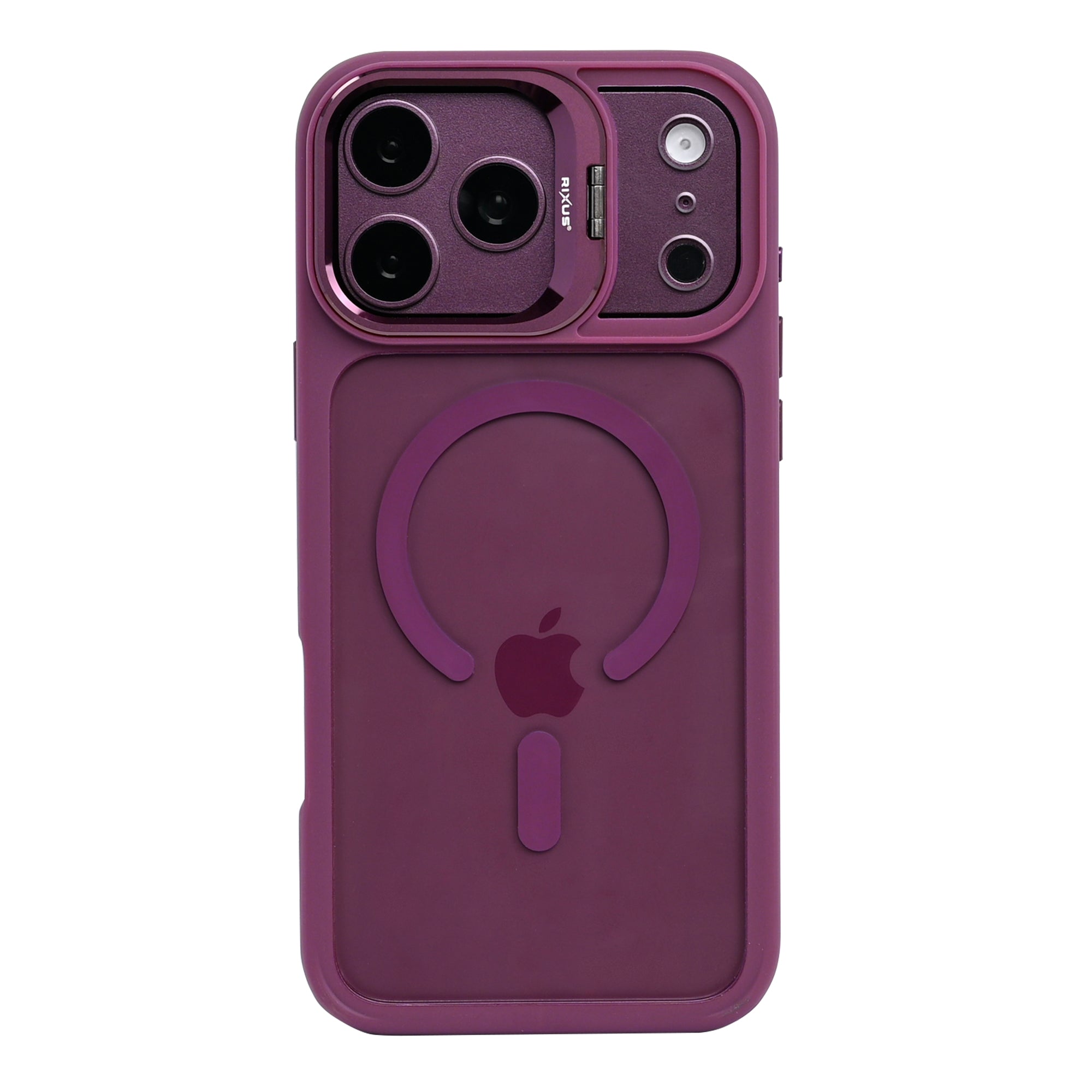 Rixus Classic 03 Case With MagSafe Compatible For Apple iPhone 17 Pro, 18 Pro Dark Pink