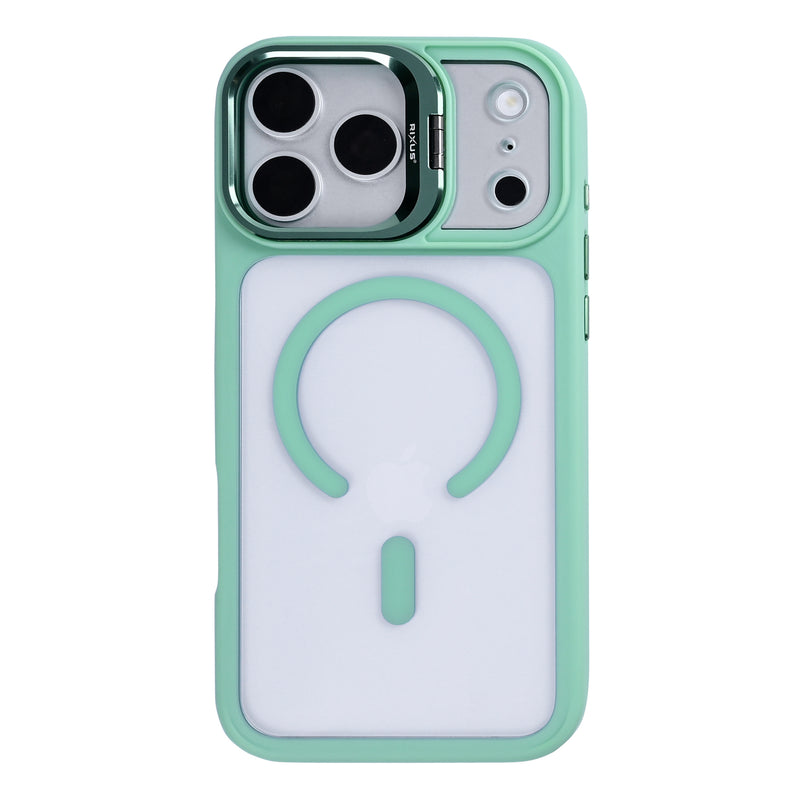 Rixus Classic 03 Case With MagSafe Compatible For Apple iPhone 17 Pro, 18 Pro Light Green