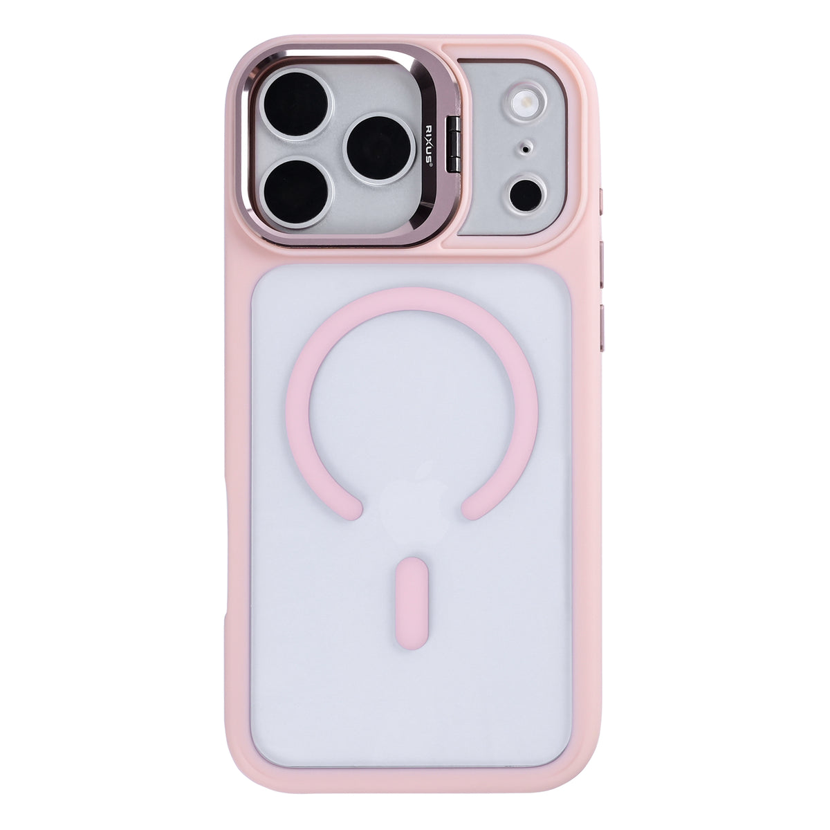 Rixus Classic 03 Case With MagSafe Compatible For Apple iPhone 17 Pro, 18 Pro Light Pink