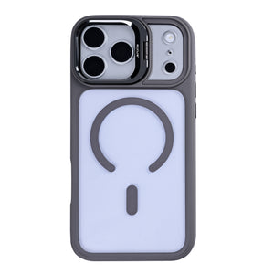 Rixus Classic 03 Case With MagSafe Compatible For Apple iPhone 17 Pro, 18 Pro Titanium Grey
