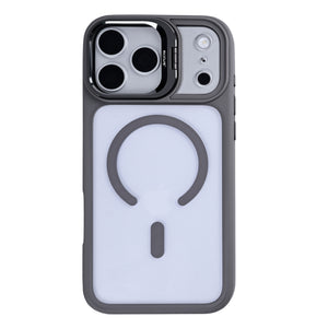 Rixus Classic 03 Case With MagSafe Compatible For Apple iPhone 17 Pro, 18 Pro Titanium Grey