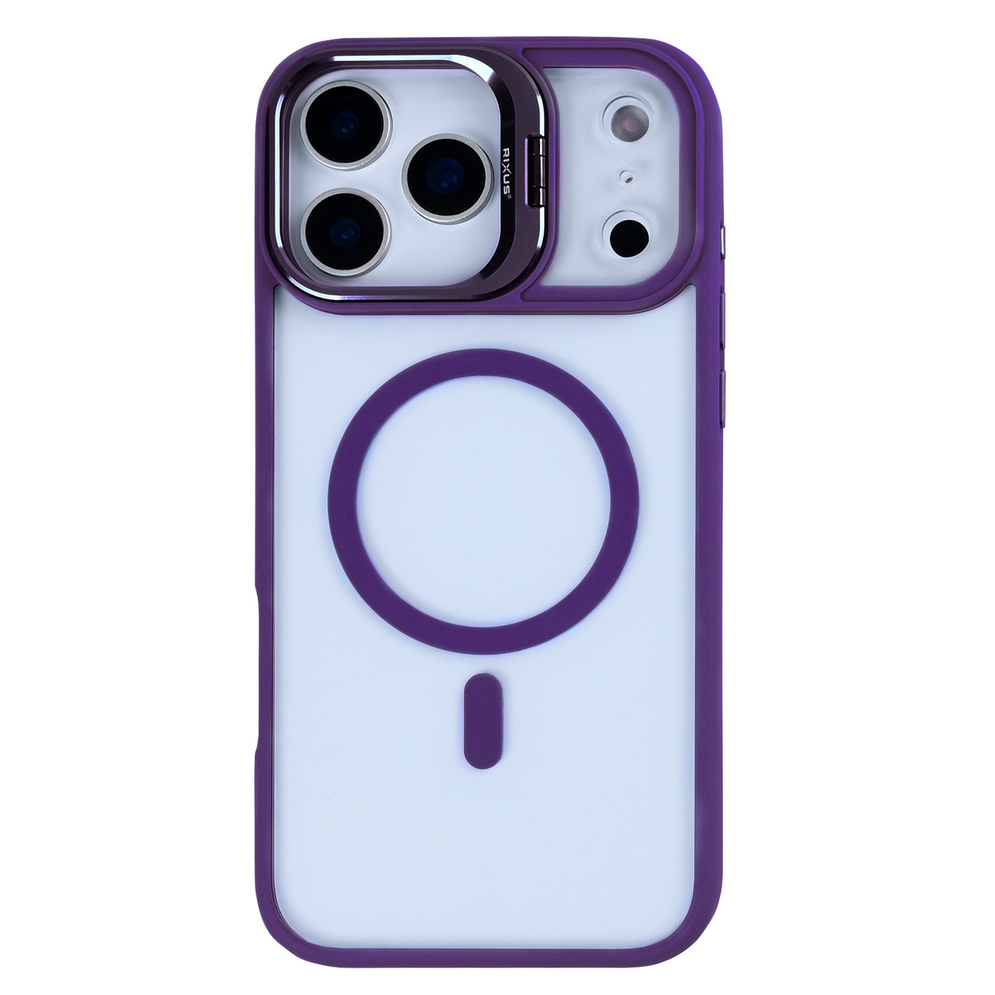 Rixus Classic 03 Case With MagSafe Compatible For Apple iPhone 17 Pro Max, 18 Pro Max Deep Purple
