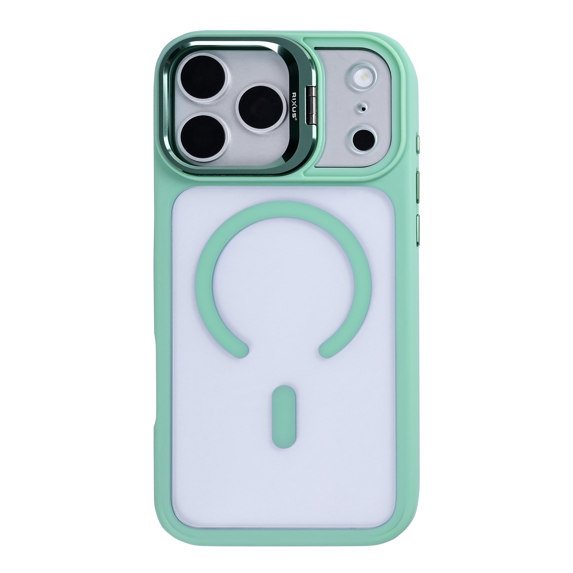 Rixus Classic 03 Case With MagSafe Compatible For Apple iPhone 17 Pro Max, 18 Pro Max Light Green