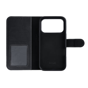 Rixus Duo Magnetic Detachable Wallet For Apple iPhone 17 Pro, 18 Pro Black