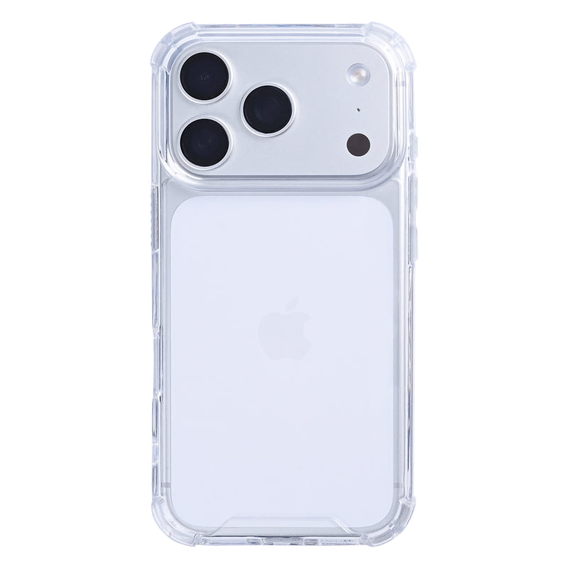 Rixus Anti-Burst Case For Apple iPhone 17 Pro Max, 18 Pro Max Transparent