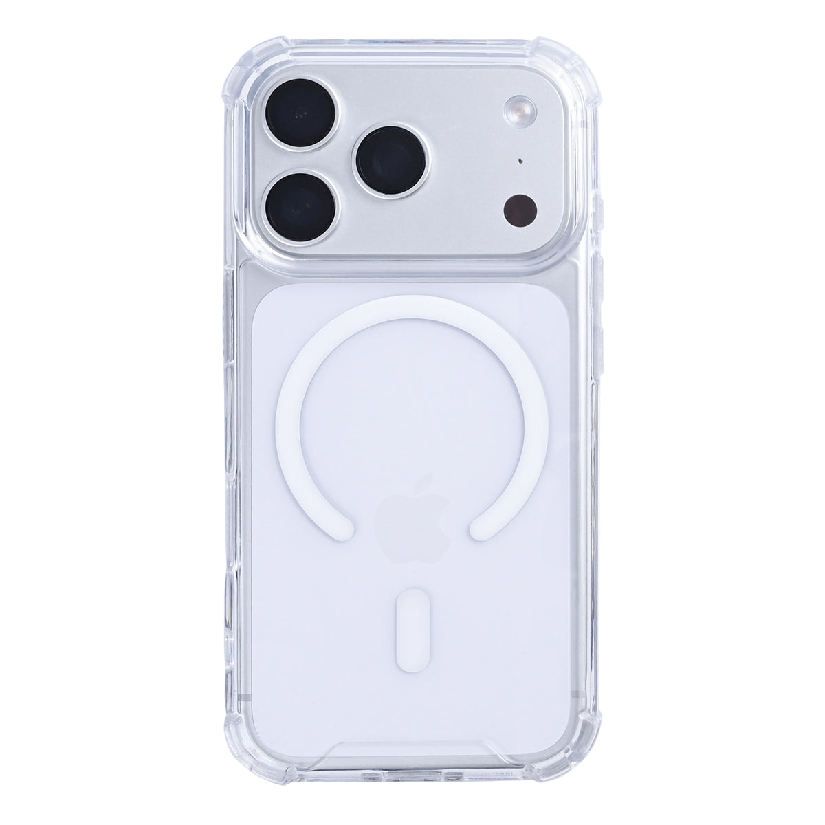 Rixus Anti-Burst Case With MagSafe Compatible For Apple iPhone 17 Pro, 18 Pro Transparent