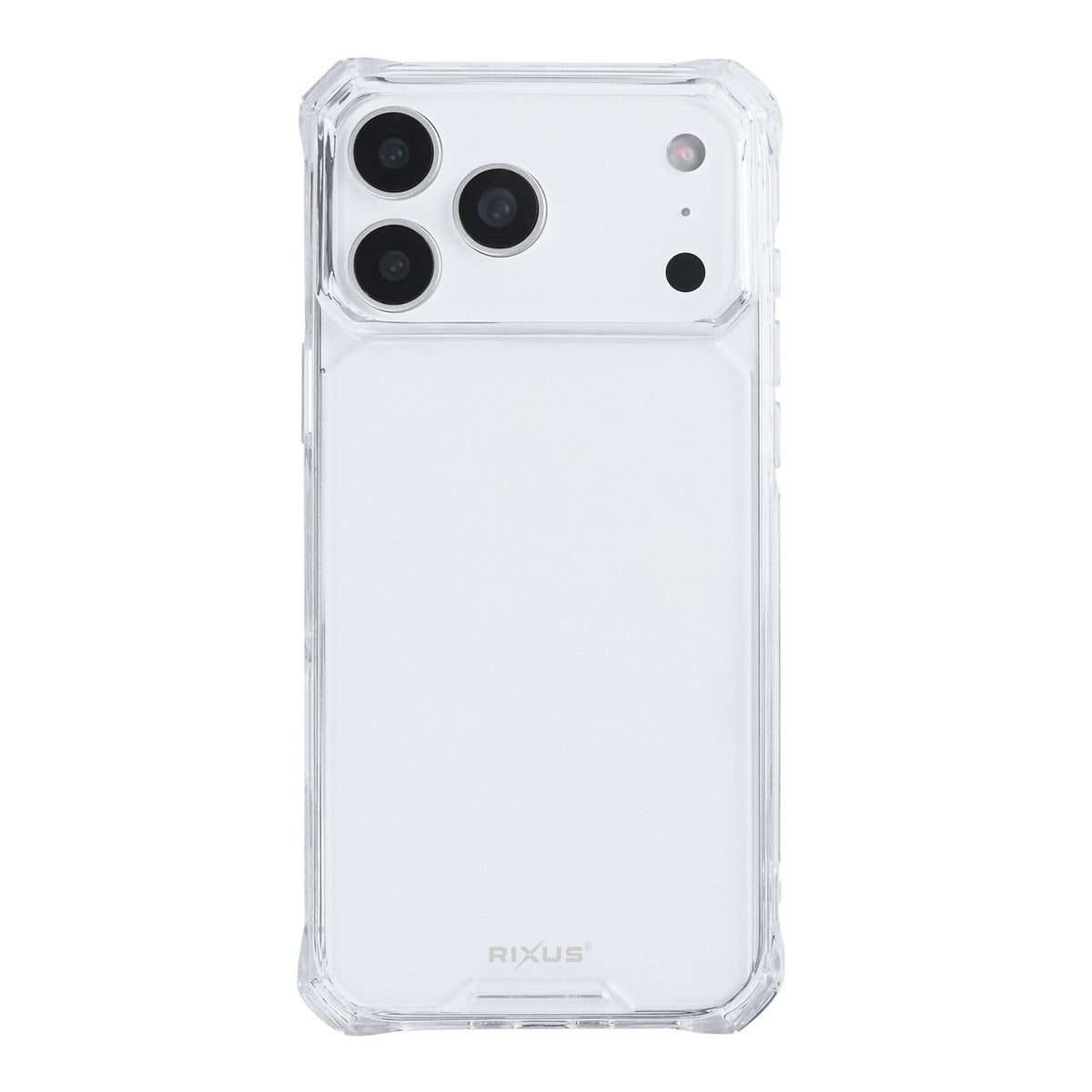 Rixus Armor-X Anti Shock Case For Apple iPhone 17 Pro Max, 18 Pro Max Transparent