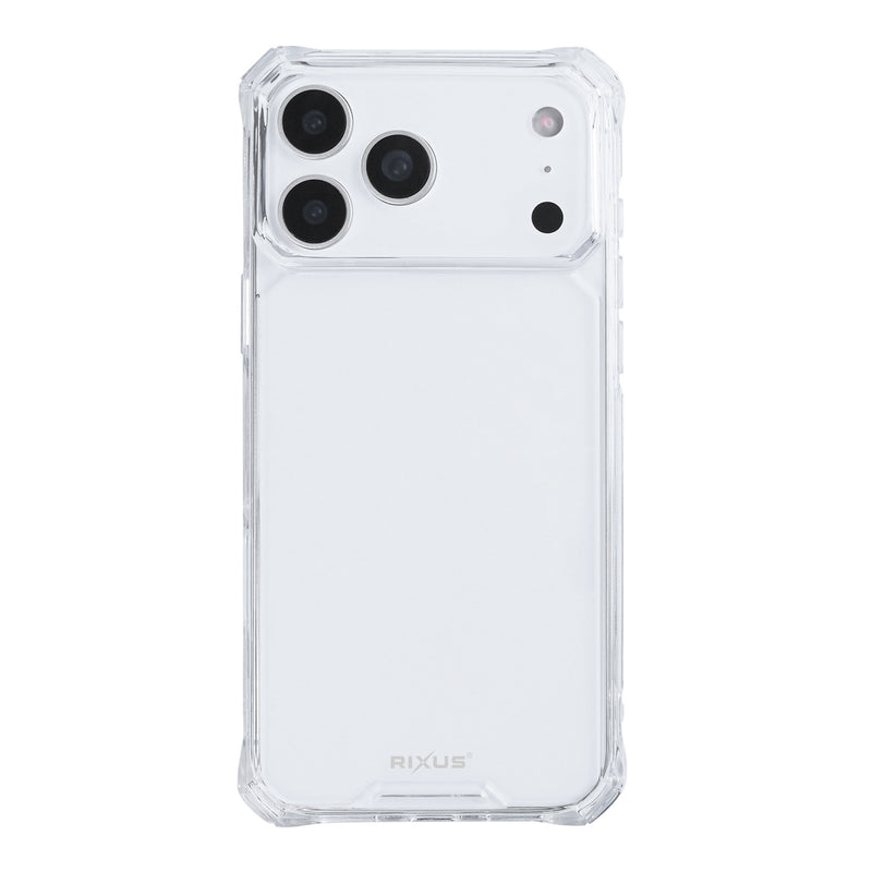 Rixus Armor-X Anti Shock Case For Apple iPhone 17 Pro Max, 18 Pro Max Transparent