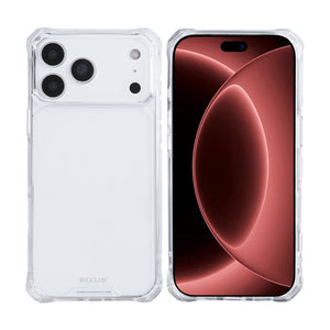 Rixus Armor-X Anti Shock Case For Apple iPhone 17 Pro Max, 18 Pro Max Transparent