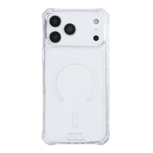 Rixus Armor-X Anti Shock Case With MagSafe Compatible For Apple iPhone 17 Pro Max, 18 Pro Max Transparent