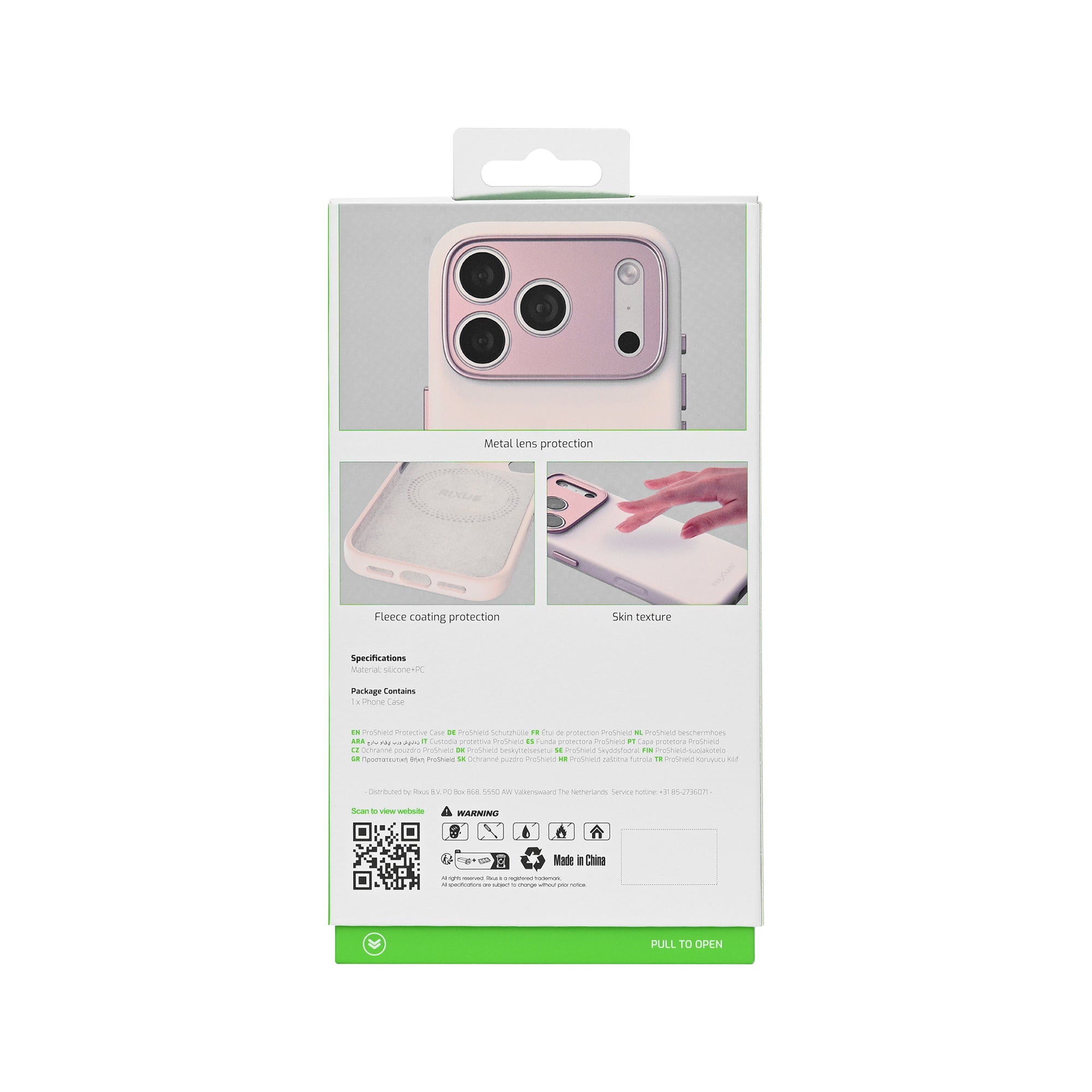 Rixus ProShield Case For Apple iPhone 17 Pro Max, 18 Pro Max Pink