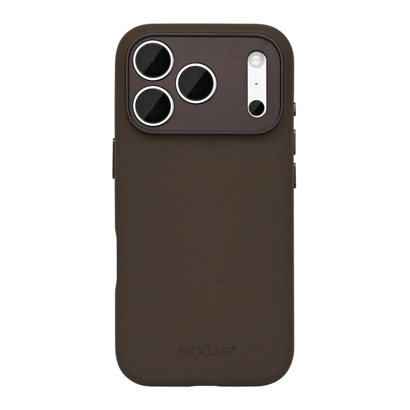 Rixus ProShield Case For Apple iPhone 17 Pro, 18 Pro Dark Brown