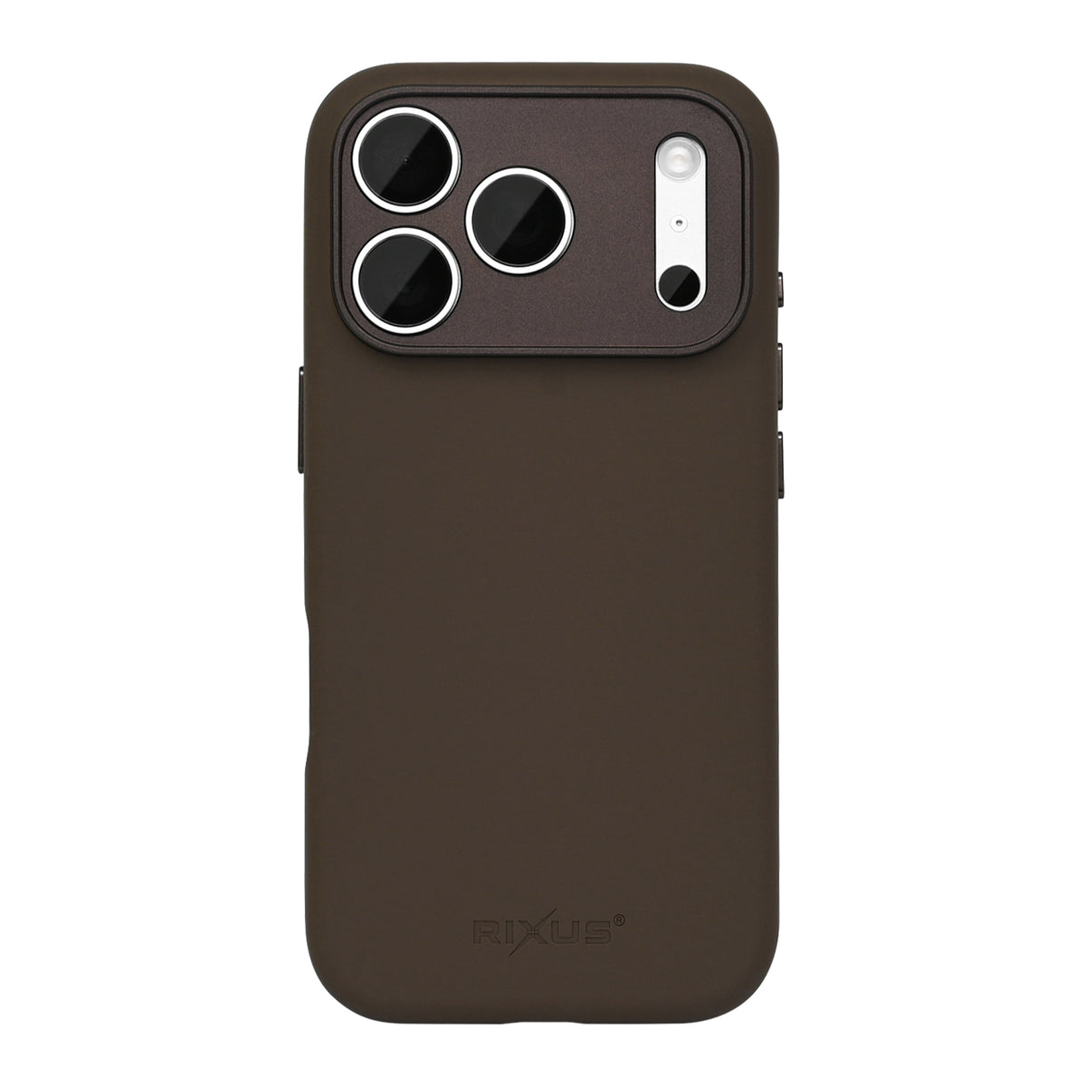 Rixus ProShield Case For Apple iPhone 17 Pro Max, 18 Pro Max Dark Brown