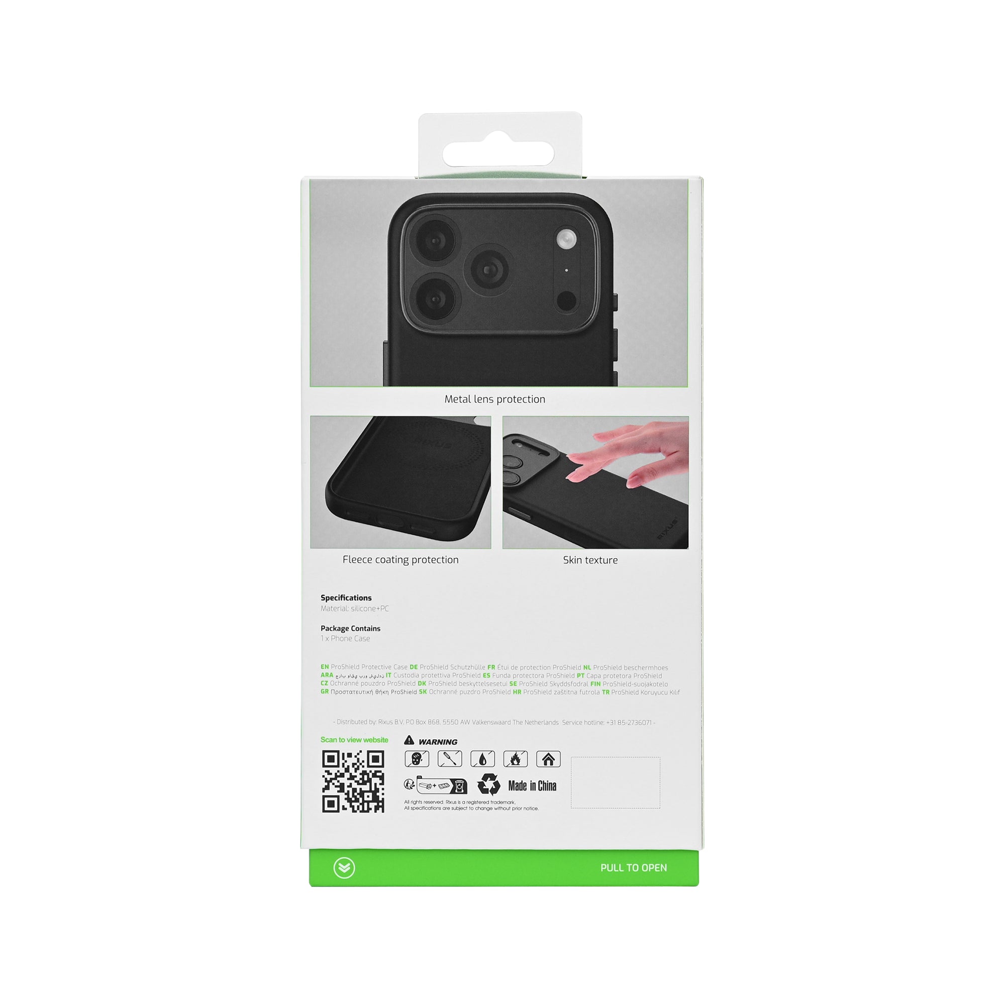 Rixus ProShield Case For Apple iPhone 17 Pro, 18 Pro Black