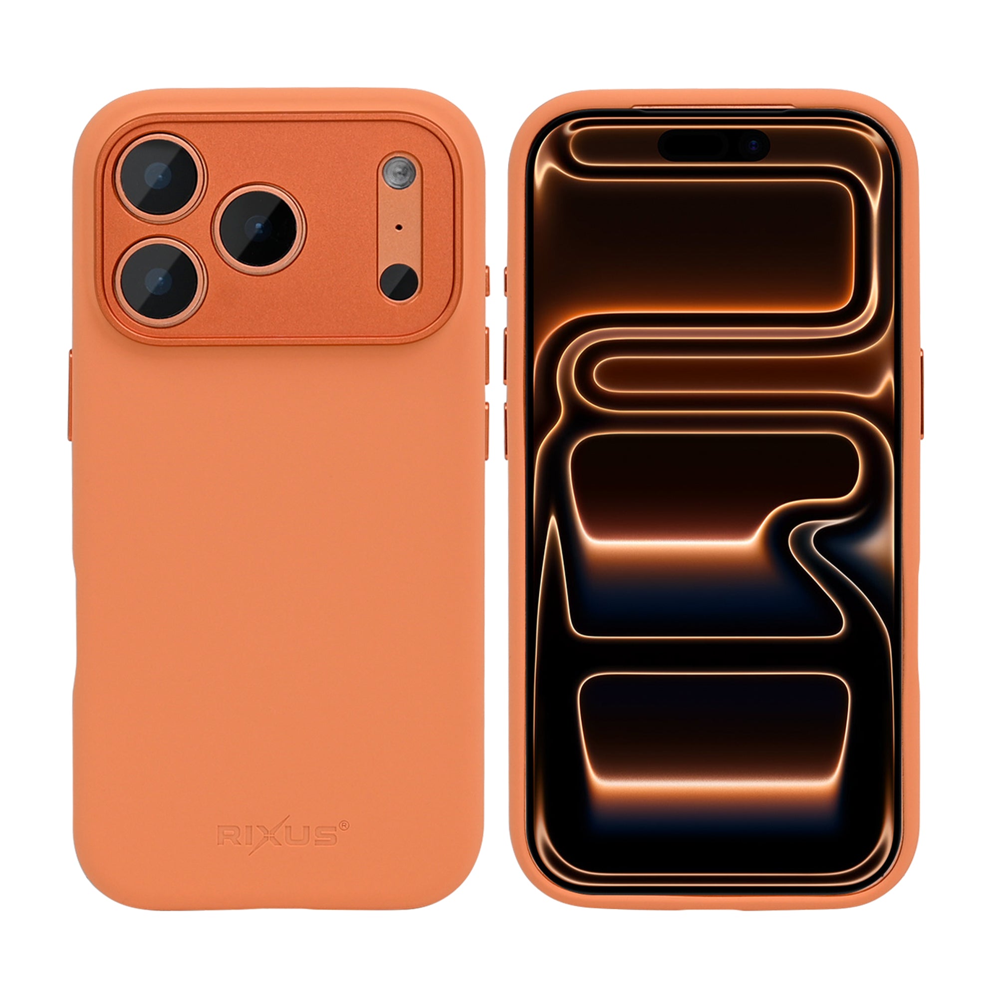 Rixus ProShield Case For Apple iPhone 17 Pro Max, 18 Pro Max Orange