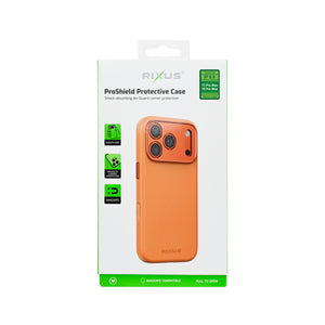 Rixus ProShield Case For Apple iPhone 17 Pro Max, 18 Pro Max Orange