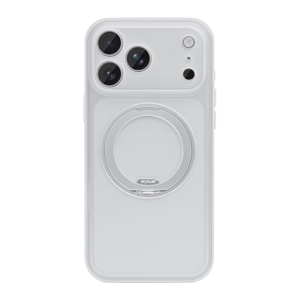 Rixus SnapGrip 360 Case For Apple iPhone 17 Pro, 18 Pro White
