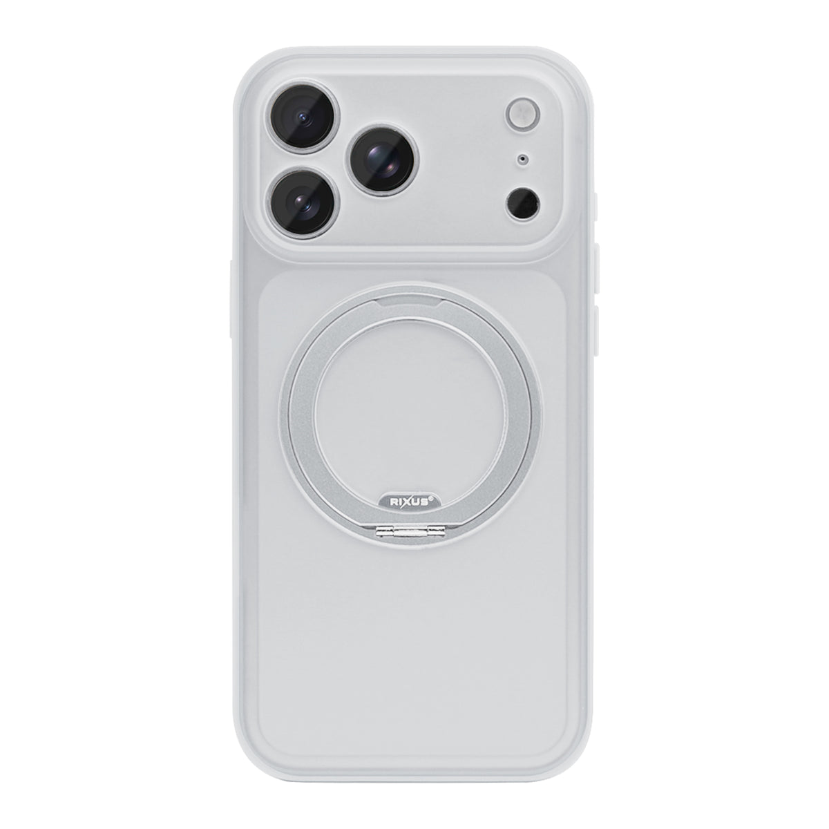 Rixus SnapGrip 360 Case For Apple iPhone 17 Pro Max, 18 Pro Max White