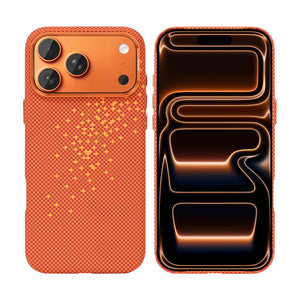 Rixus Alpine Ultra-Slim Case With MagSafe Compatible RXD021 For Apple iPhone 17 Pro, 18 Pro Galaxy Orange