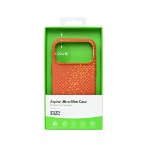 Rixus Alpine Ultra-Slim Case With MagSafe Compatible RXD021 For Apple iPhone 17 Pro, 18 Pro Galaxy Orange