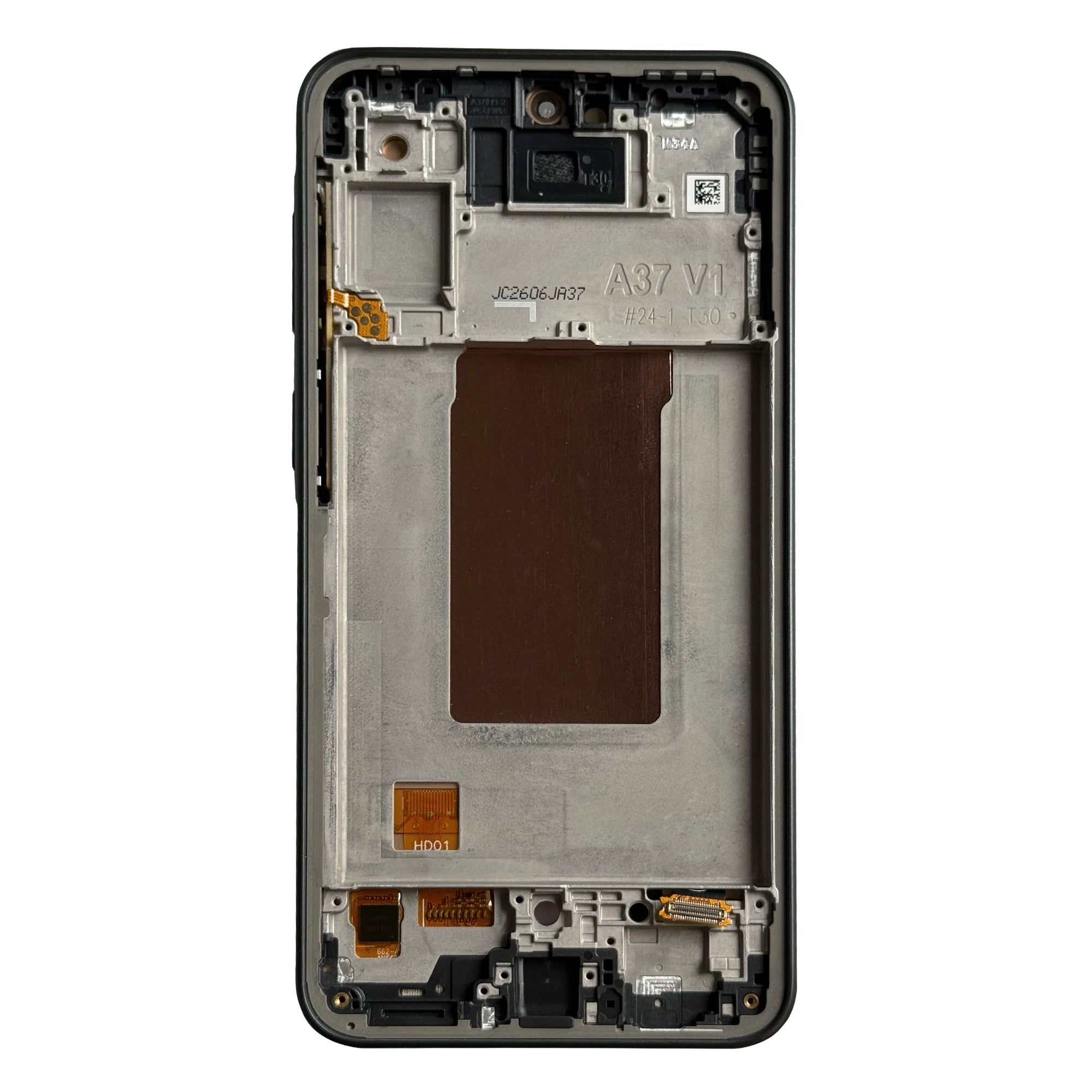 Samsung Galaxy A37 A376B Display And Digitizer With Frame Charkoal Soft-OLED